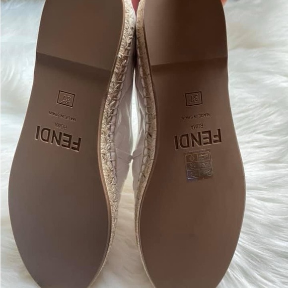 Fendi Flat Leather FF Espadrille